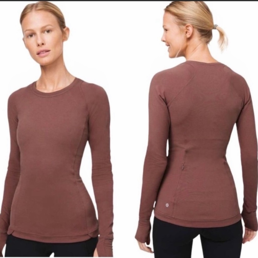 lululemon athletica Long Sleeve Tee - Brown